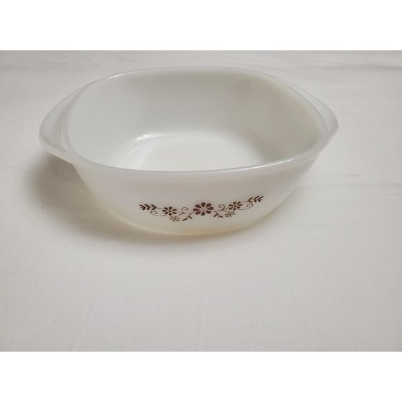 Vintage Dynaware Pyr-o-Rey Brown Daisy Mini Casseroles~Bowls~Custard Cup Lot 8 - Picture 10 of 12